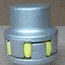 Sprzęgło kłowe - skrętne elastyczne Trasco SIT, aluminiowe z żółtym łącznikiem 92Sh A i piastami typu A