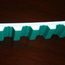 Pasy zębate pu z metra z pokrycięm zębów zieloną tkaniną