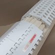 Taśma modularna - napędzana elektrobębnem z białą gumą 